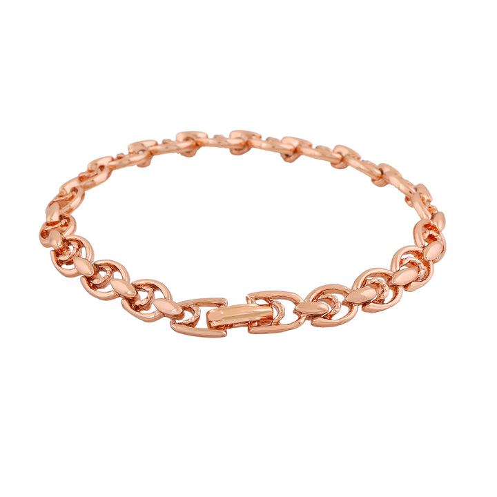 Estele Rose Gold Plated Hula Loop Bracelet for Women