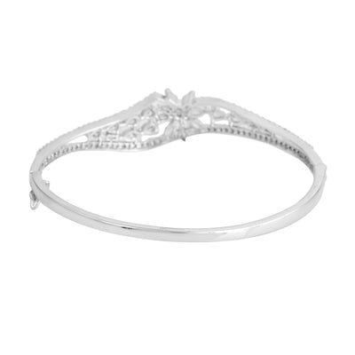 Estele Glowing Sophistication: Elegant American Diamond Bracelet with Classic Rhodium Finish for Women– Designed for Effortless Comfort & Timeless Charm