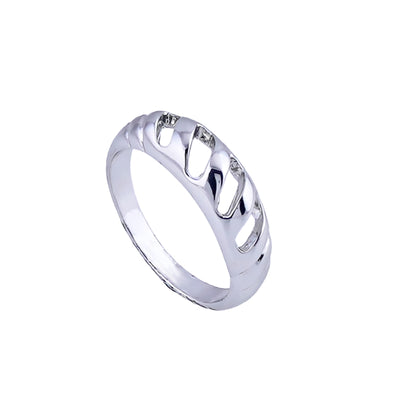 Estele Rhodium Plated Stunning Finger Ring for Women