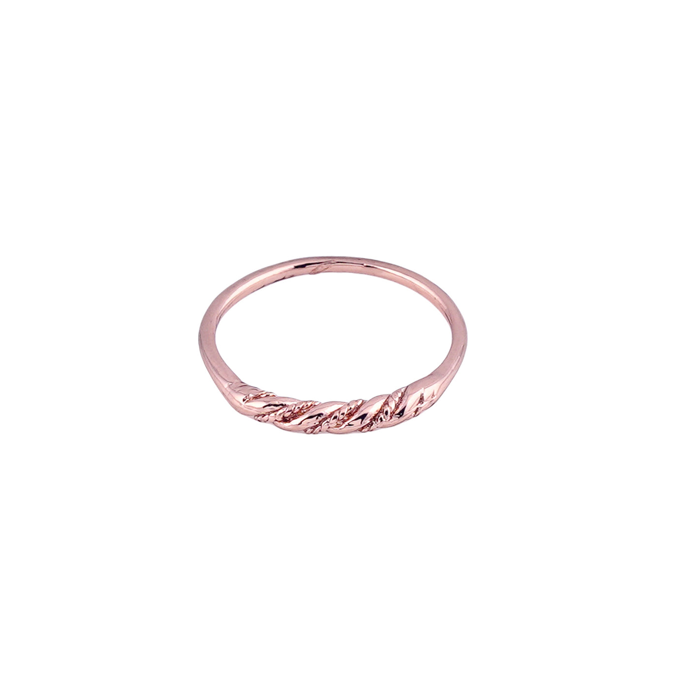 Estele Rose Gold Plated Splendid Finger Ring for Women