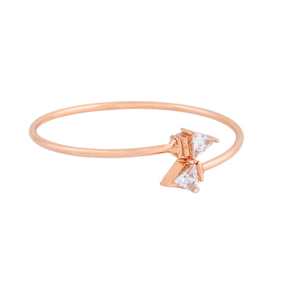 Estele Rose Gold Plated Dazzling Bracelet with Crystals for Women