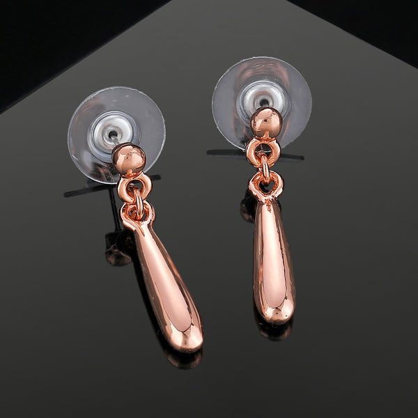 Rose Gold Ballet Drop Earrings