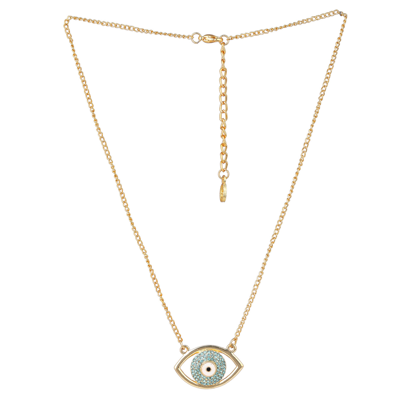 Estele gold plated evil eye pendant for women