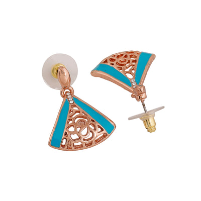 Estele Rose Gold Plated Glorious Designer Earrings for Women