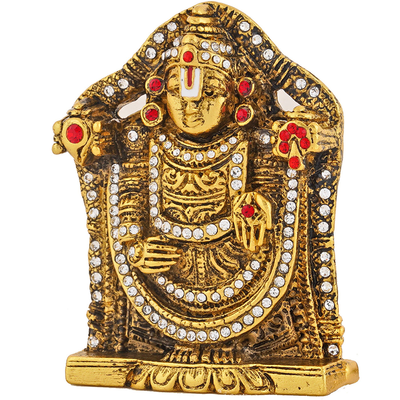 Estele Gold Plated Lord Venkateshwara (Tirupathi Balaji) Idol (05DGA)