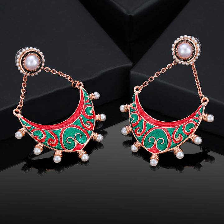 Estele Rose Gold Plated Fascinating Earrings for Women