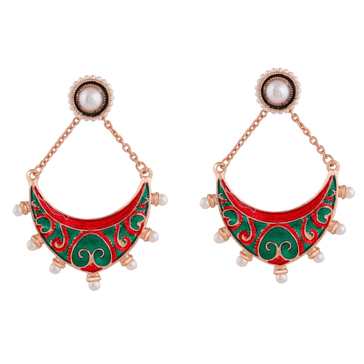Estele Rose Gold Plated Fascinating Earrings for Women