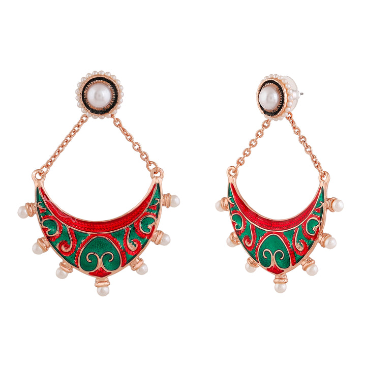 Estele Rose Gold Plated Fascinating Earrings for Women