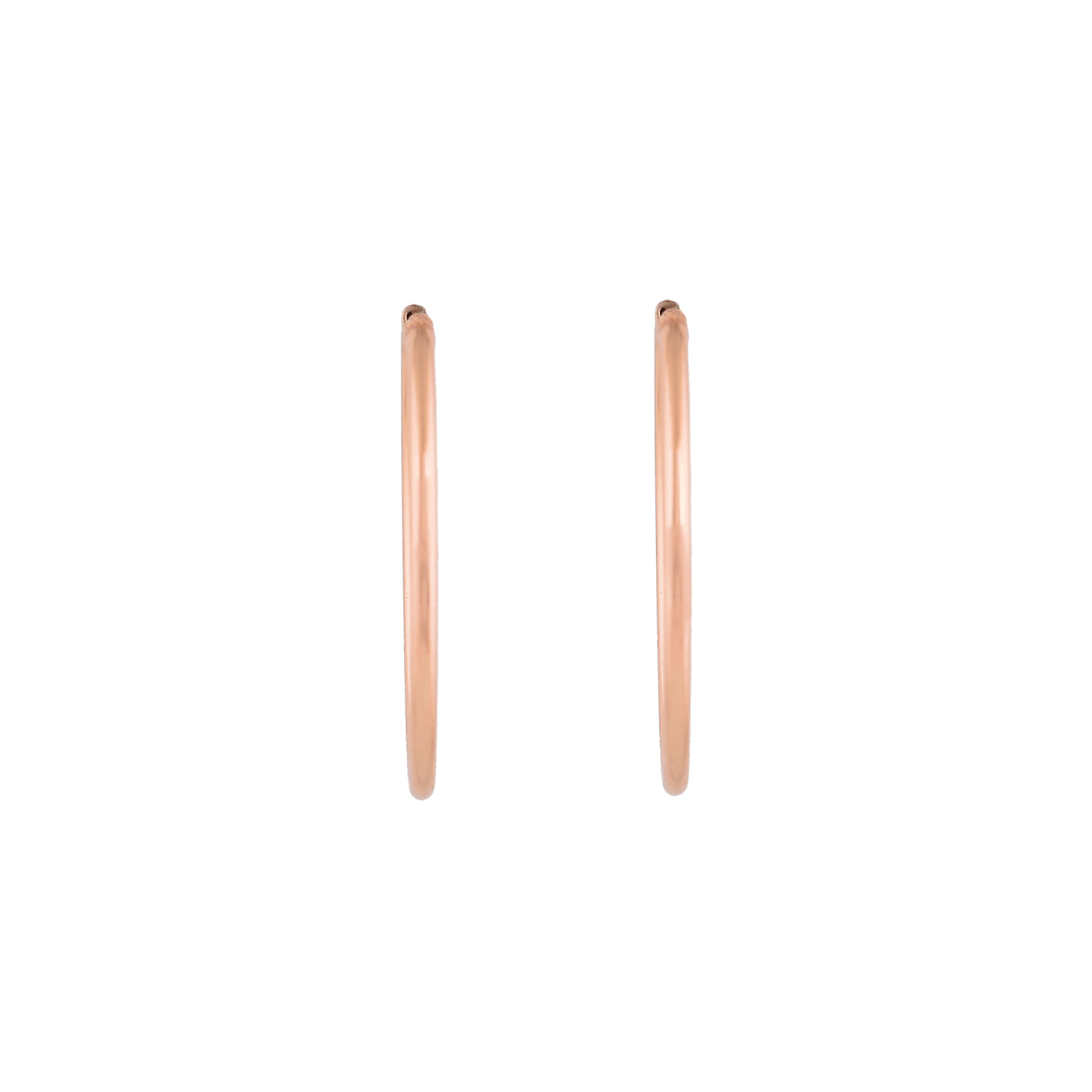 Estele Rose Gold Plated Trendy Hoop Earrings for Women