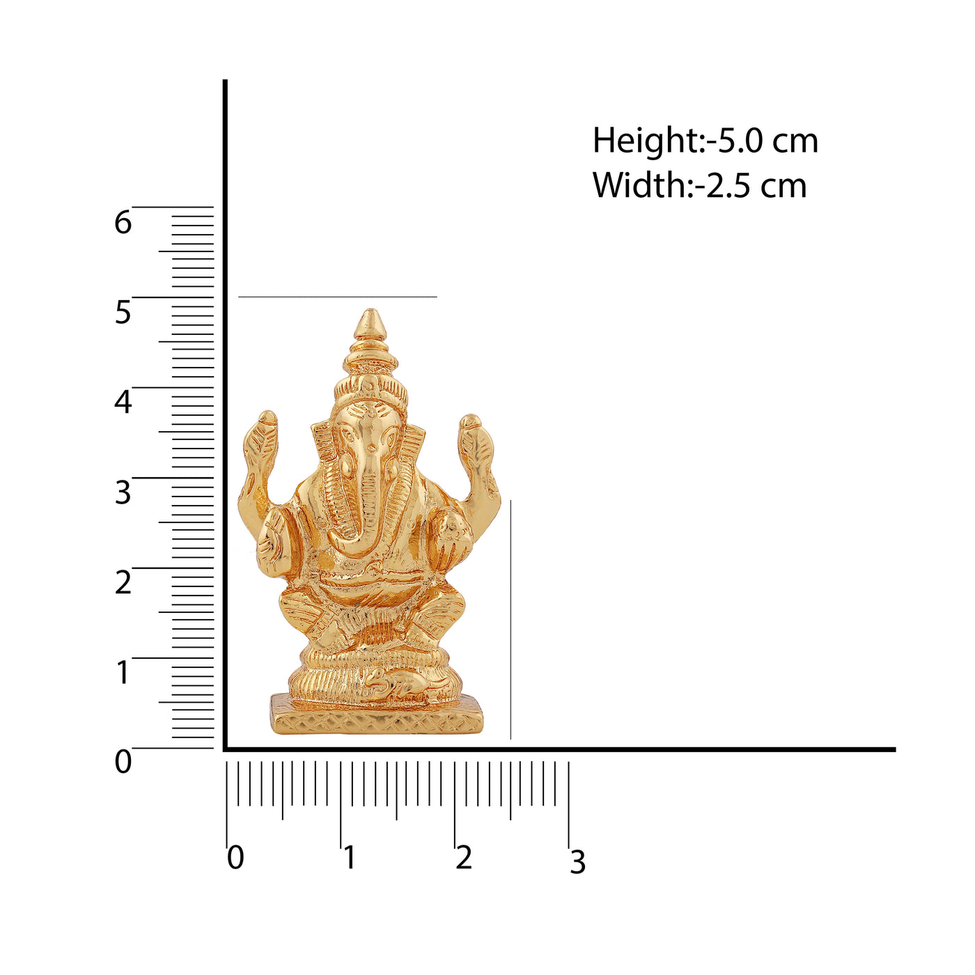Estele Gold Plated Holy Ganesh Idol