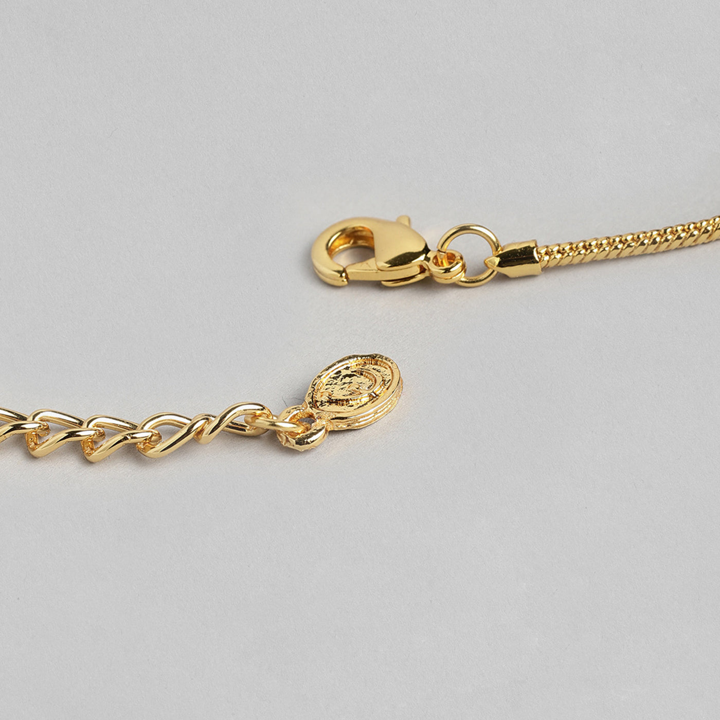 Estele Gold Plated CZ Sunshine Designer Necklace Set for Women