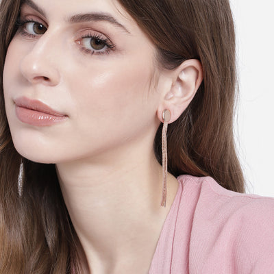Rose gold Tassel Earrings