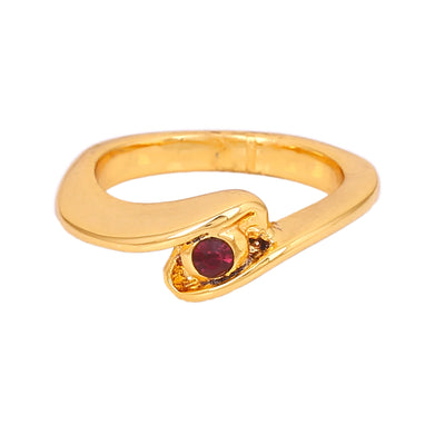 Estele Gold Plated Exquisite Finger Ring for Women