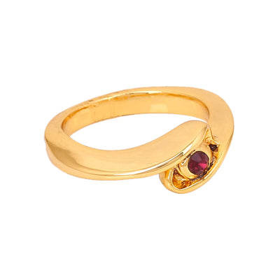 Estele Gold Plated Exquisite Finger Ring for Women