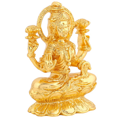 Estele Gold Plated Goddess Mahalakshmi idol