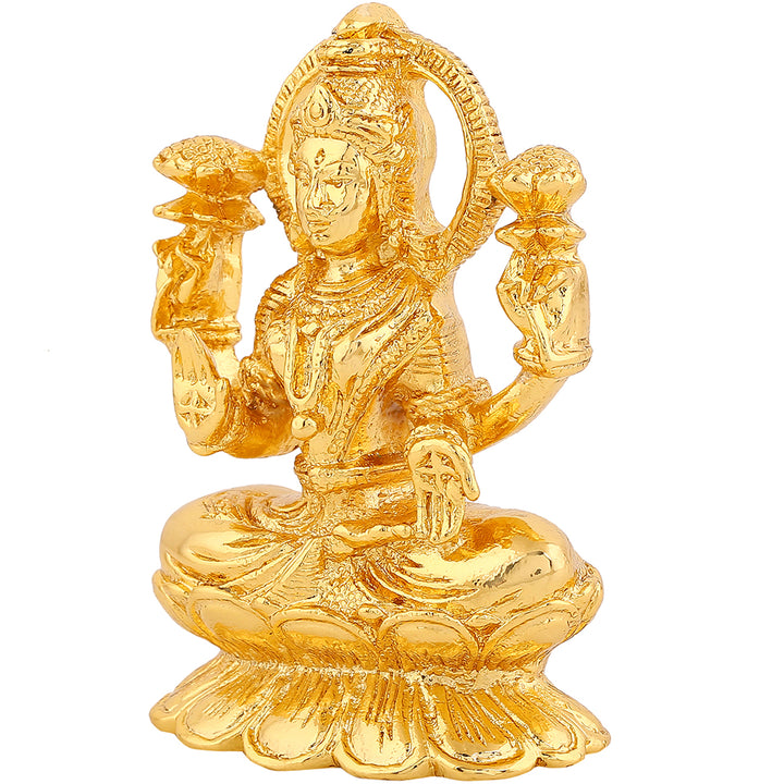 Estele Gold Plated Goddess Mahalakshmi idol