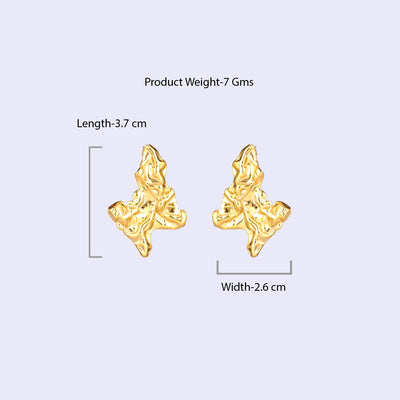 Estele Gold Plated Modern & Fancy Demifine Stud Earrings for Women