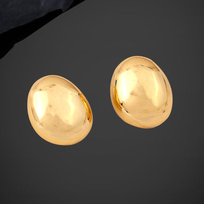 Estele Gold Plated Stylish & Elegant Demifine Stud Earrings for Girls and Women