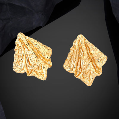 Estele Gold Plated Modern Fashionable & Fancy Demifine Stud Earrings for Girls and women