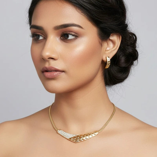 Elegant Crystal Party Necklace Set