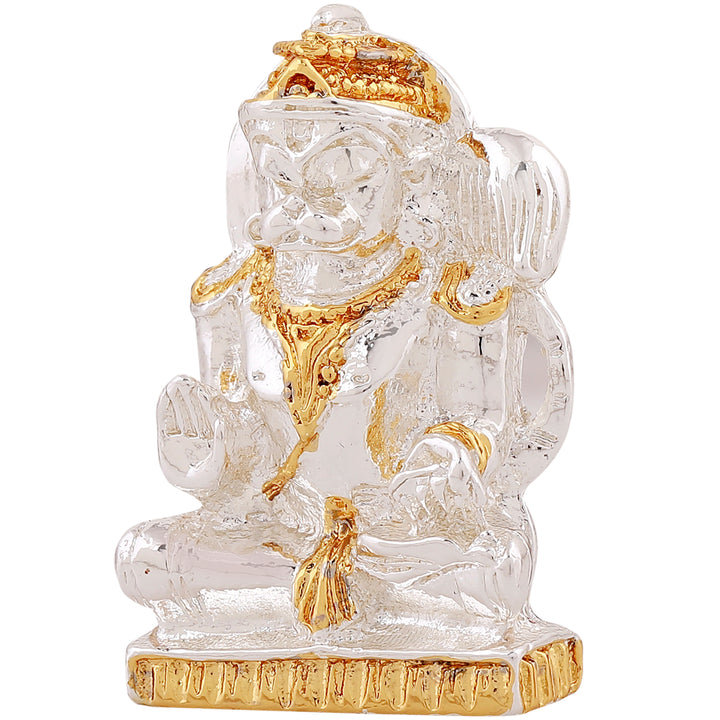 Estele Gold & Rhodium Plated Lord Hanuman Ji Idol (2TN)
