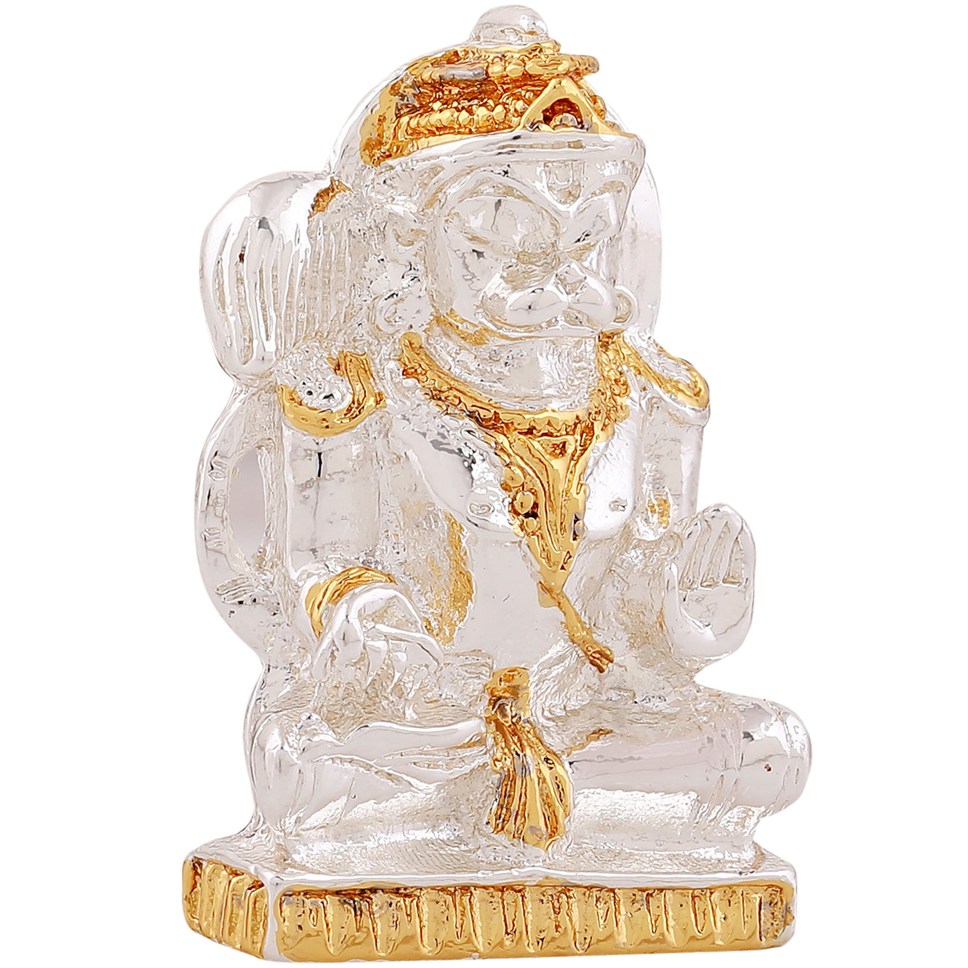 Estele Gold & Rhodium Plated Lord Hanuman Ji Idol (2TN)