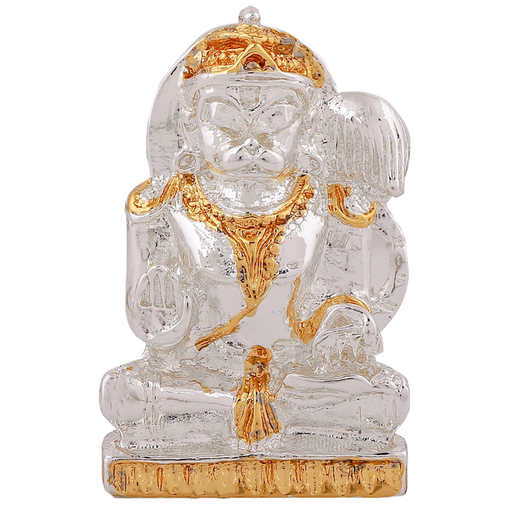 Estele Gold & Rhodium Plated Lord Hanuman Ji Idol (2TN)