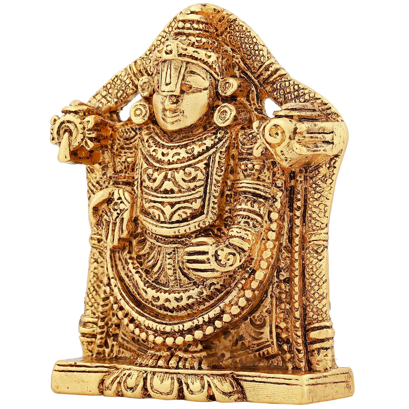 Estele Gold Plated Lord Venkateshwara (Tirupati Balaji) Idol