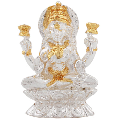 Estele Gold & Rhodium Plated Goddess Lakshmi Ji Idol (03T)
