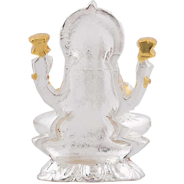 Estele Gold & Rhodium Plated Goddess Lakshmi Ji Idol (03T)