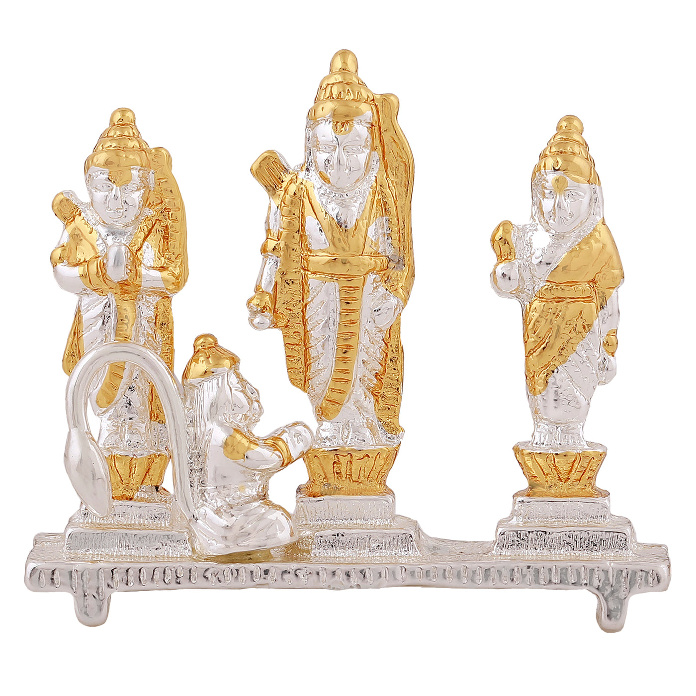 Estele Gold & Rhodium Plated Shri Ram Darbar Idols (2TN)