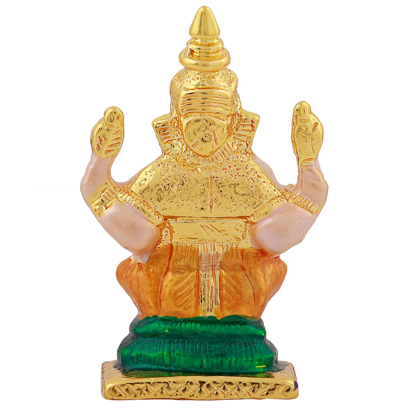 Estele Gold Plated Holy Ganesh Idol (Enamel)