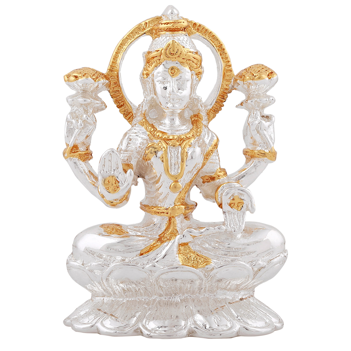 Estele Gold & Rhodium Plated Goddess Lakshmi JI Idol (04T)