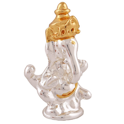 Estele Gold & Rhodium Plated Holy Ganesh Idol (2TN)