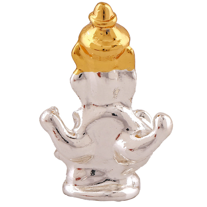 Estele Gold & Rhodium Plated Holy Ganesh Idol (2TN)