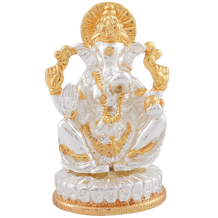Estele Gold & Rhodium Plated Lord Ganesh Idol (2TN) 30T