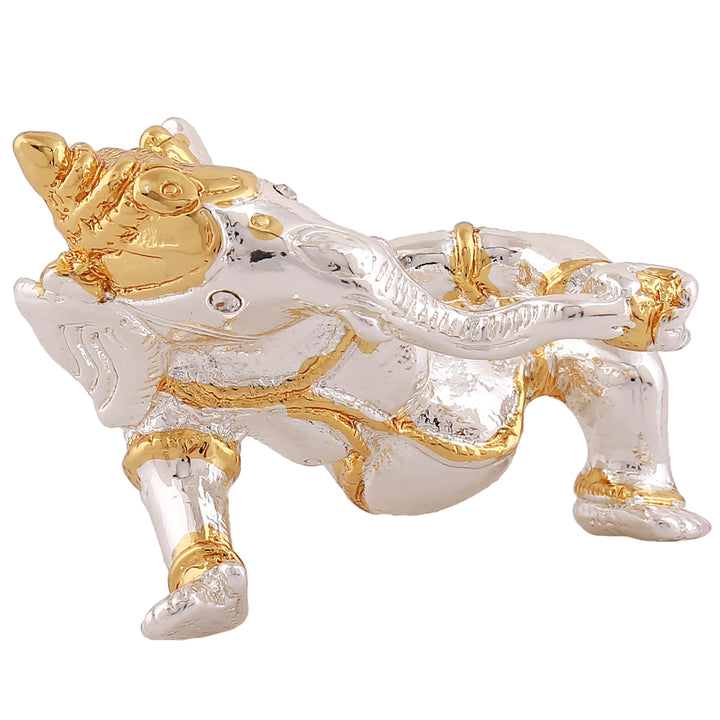Estele Gold & Rhodium Plated Bal Ganesha Idol (2TN)