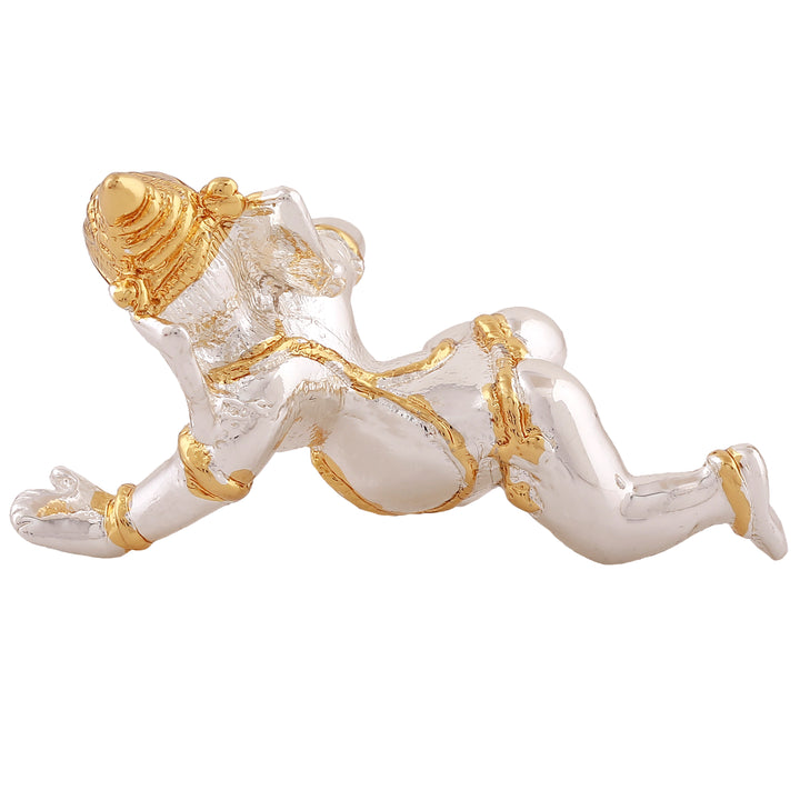 Estele Gold & Rhodium Plated Bal Ganesha Idol (2TN)