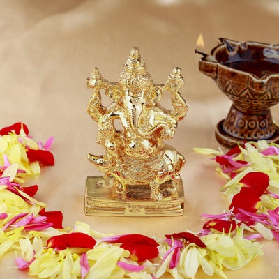 Estele Gold Plated Lord Ganesh Idol (BG)