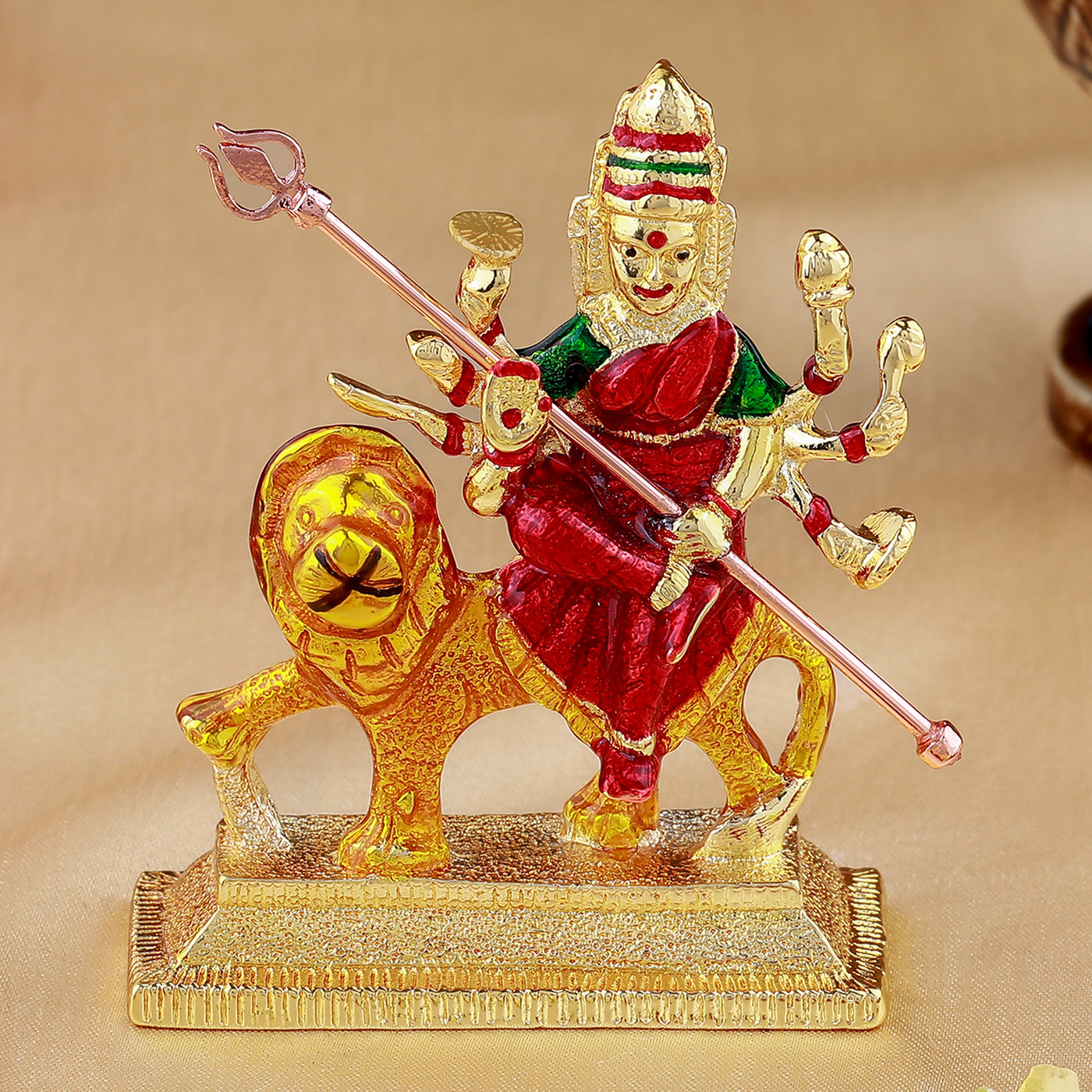 Estele Gold Plated Goddess Durga Mata Idol (IG-02A)