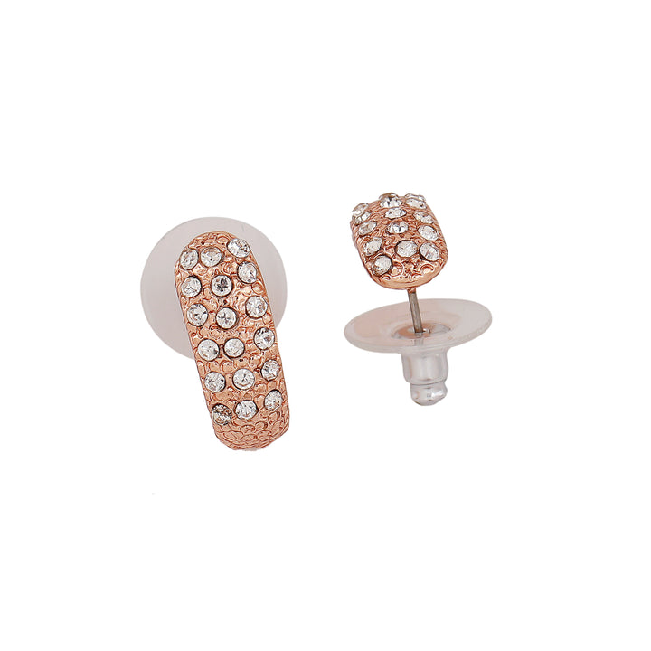 Estele Rose Gold Plated Beautiful Designer Pendant Set with Crystals for Women