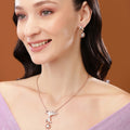 Rose Gold Palm Tree Necklace Set