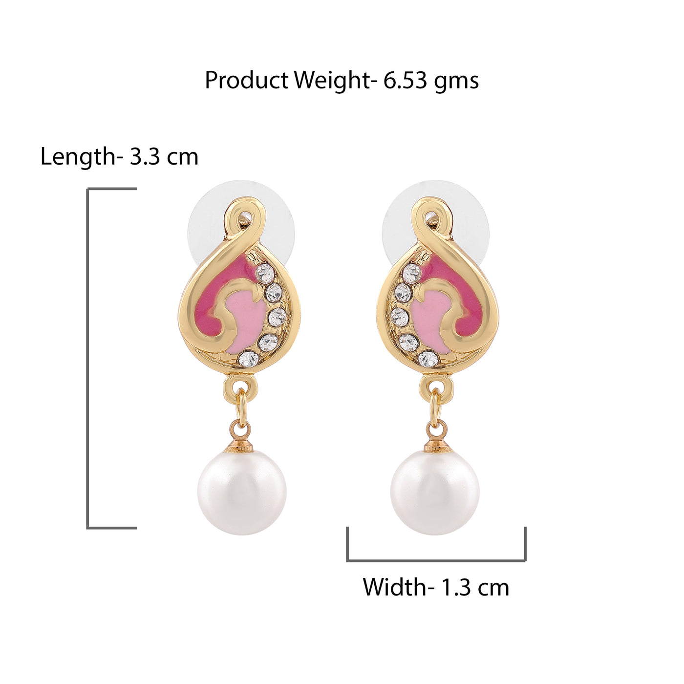 Estele Gold Tone Plated Womens Earrings