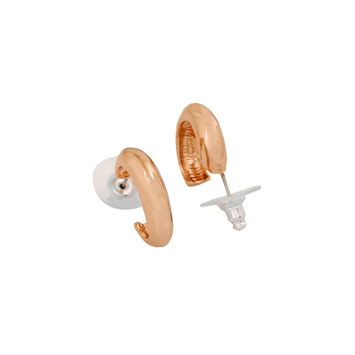Estele RoseGold Plated intertwined Cuban Necklace set for Women