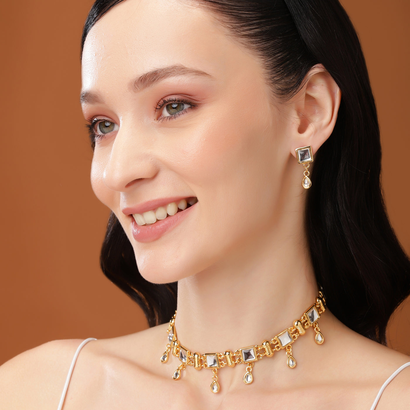 Estele Gold Plated Fascinating Necklace Set for Women
