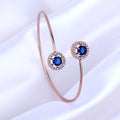 Blue Stone Cuff Bracelet