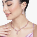 Mint Pink AD Necklace Set