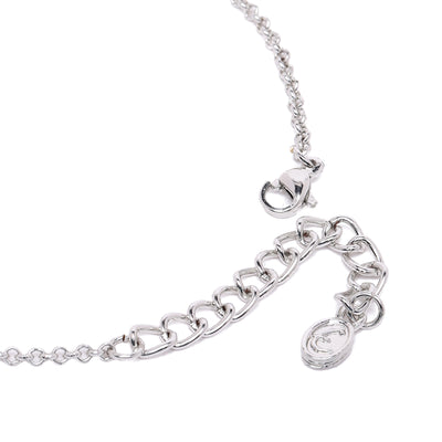 Estele Valentine Special – Rhodium Plated Lightweight White American Diamond Necklace Set for Women– Dazzling Shine for Every Occasion