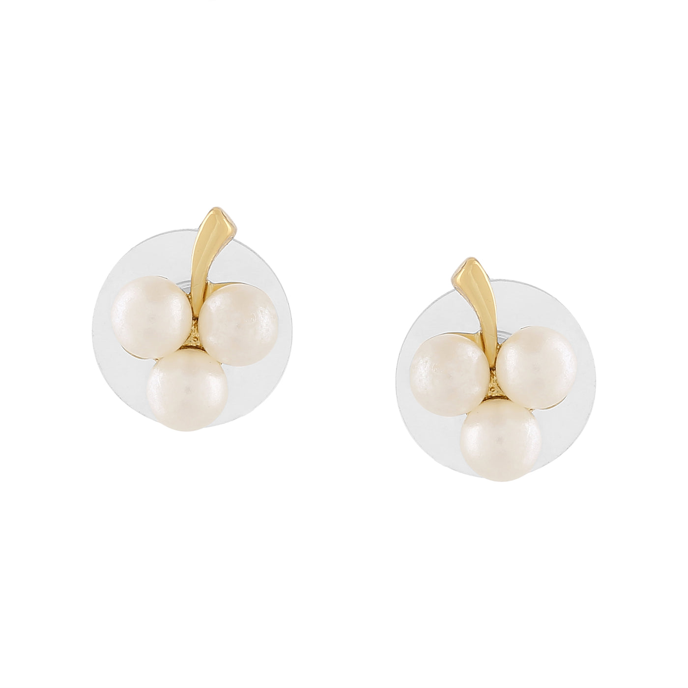 Estele Valentines Day Gift Pearl Stud Earrings Combo For Girls & Women