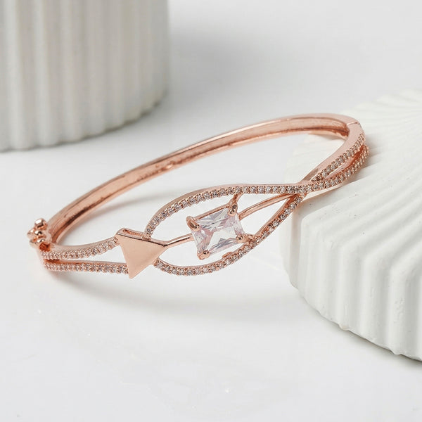 Leaf Teardrop CZ Bracelet